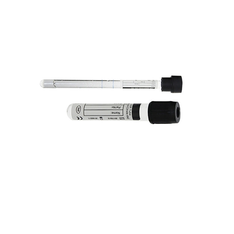 Tube d'analyse de sang de la couleur 1.28ml Westergren esr de noir de laboratoire de clinique