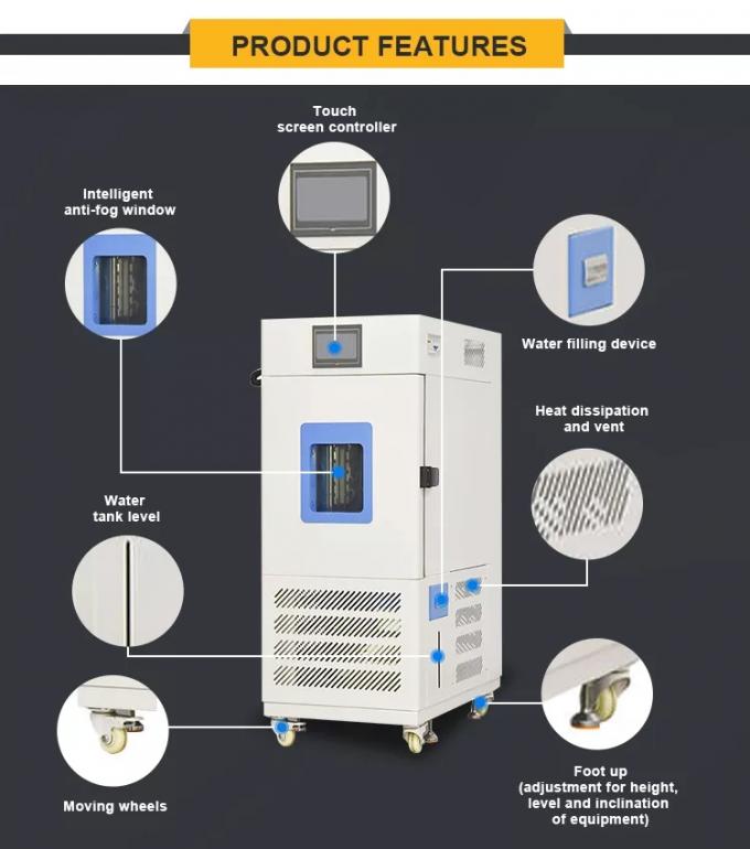 type chambre de recyclage 380V 0 du temps 1000L de la température d'écran tactile