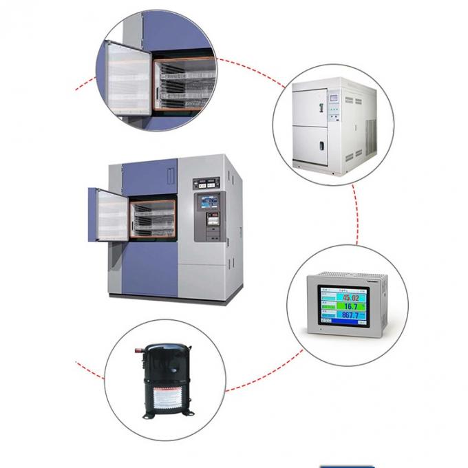 Chambre multifonctionnelle 1000L d'essai concernant l'environnement d'humidité avec l'affichage à cristaux liquides 0