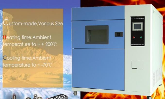 Chambre 220v 50hz 0 d'essai de choc froid et thermique de Trois-boîte de haute précision