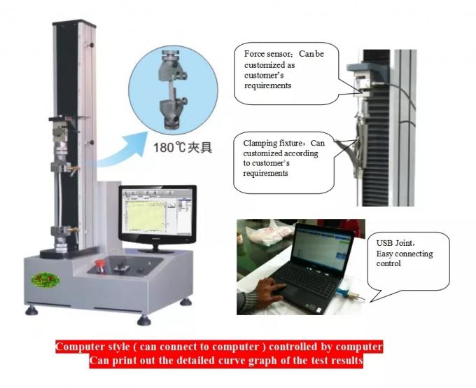 Machine d'essai de tension universelle de colonne simple, appareil de contrôle 0 de résistance à la traction 220V