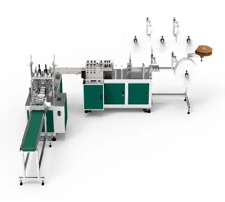 Machine de masque à 3 couches jetable automatique certifiée CE 100 pièces/min