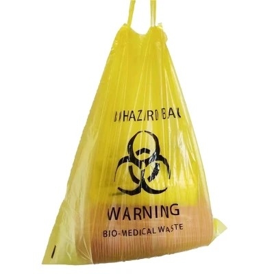 Sacs de déchets de Biohazard jetable biodégradable de LDPE/HDPE