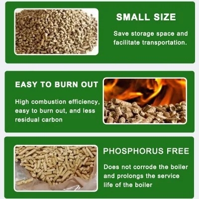 Le pin de forme de briquette que le bois de sapin granule la classe de 6mm A1/A2 Bsl a approuvé
