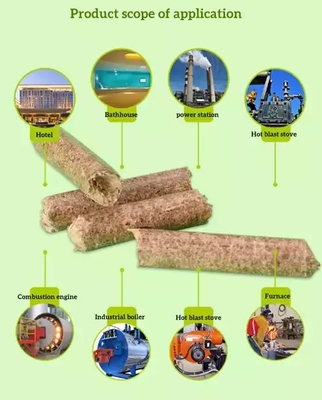 Le bois de biomasse de BARBECUE granule la haute briquette sans fumée de valeur calorifique comprimée