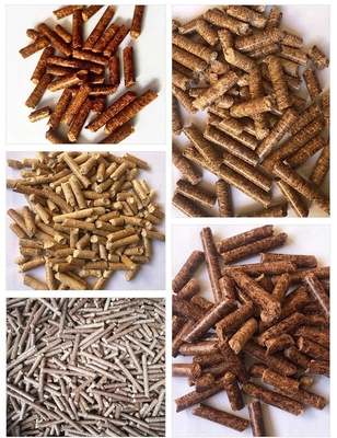 La longueur différente marque sur tablette le granule en bois de la sciure pressée naturelle