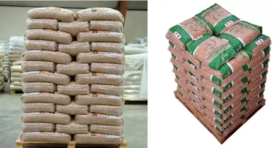 l'en plastique 15Kg emballage les granules en bois pour le combustible solide naturel pressé