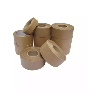 Bande hydroréactive imprimée de papier d'emballage de Brown, bande biodégradable d'emballage de cachetage
