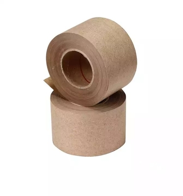 Bande hydroréactive imprimée de papier d'emballage de Brown, bande biodégradable d'emballage de cachetage