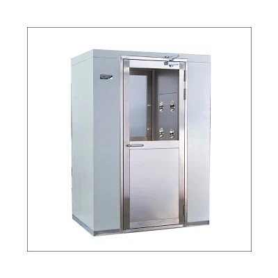 Douche d'air automatique d'acier inoxydable de porte de poussée avec le système de verrouillage d'air