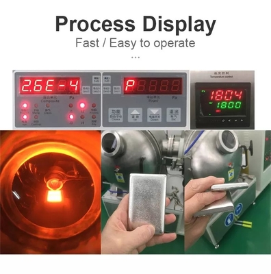 CE de fonte de four de fonte de vide de machine d'induction du vide 2200°C poussé