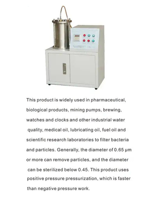Appareil de contrôle bactérien d'efficacité de filtration de particules utilisé dans l'industrie médicale