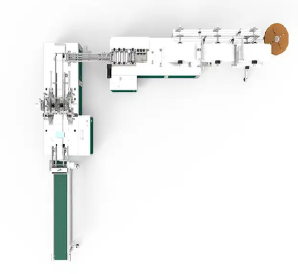 Machine de masque à 3 couches jetable automatique certifiée CE 100 pièces/min
