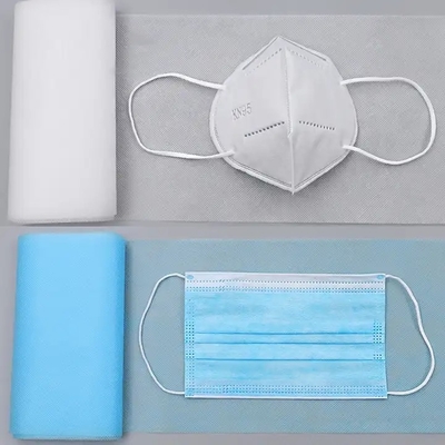 Tissu non tissé biodégradable de Spunbond de polyester d'animal familier pour le masque médical