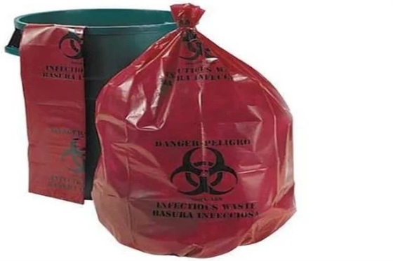 Sacs autoclavables de Biohazard de PE pour le déchet hospitalier