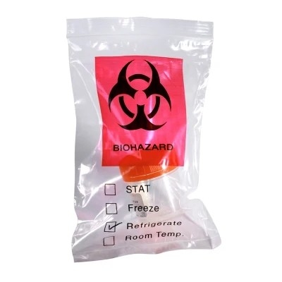 3 / Sacs autoclavables médicaux clairs de Biohazard de LDPE de 4 couches pour la collection de spécimen